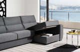 Ray Gray Fabric Sectional Sofa