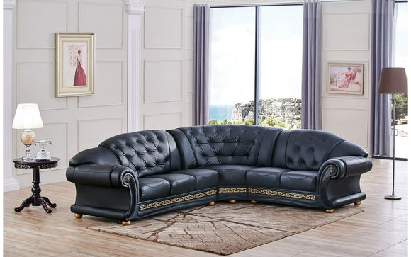 Apolo Black Sectional Sofa