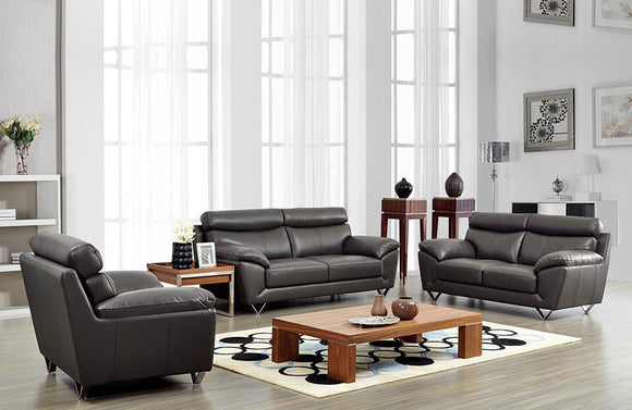 Adrianna Modern Leather Sofa Set 5491 In A Furniture Fairfield Nj Casa Eleganza Mattress