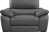 2934 Dark Grey Sofa Set with electric recliners