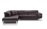 2194 Brown Leather Sectional Sofa