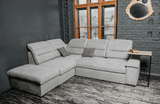 Oliver Sectional Sofa-Bed Gray