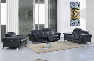 Delilah Modern Recliner Leather Sofa Set