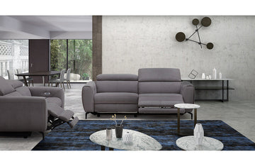 Scuzzo Reclining Motion Sofa Set Grey