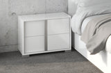 Madrid White Glossy  5 PC King Size Bedroom Set
