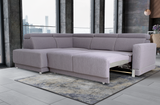 Marburg Gray Sectional with sofa bed and storage