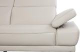 Hudson Smokey Taupe Leather Sectional Sofa