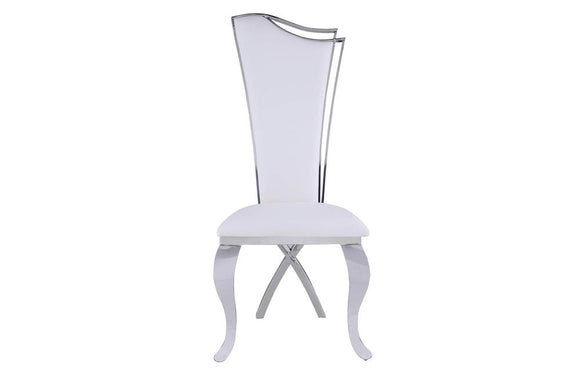 Zarah Dining Chair White Leather