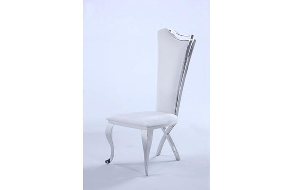 Zarah Dining Chair White Fabric