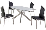 Marie Dining Table 5 pc Black