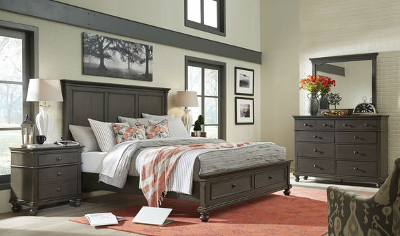 Oxford Panel Storage Bed Peppercorn