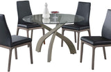 Philip Dining Set 5 pc Black