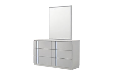 Palermo Grey Dresser and Mirror