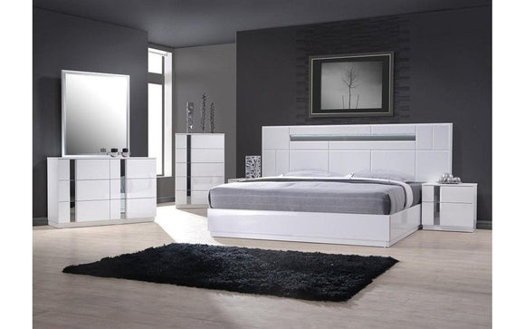 Palermo White Bedroom Set