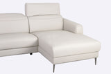 Pauline Beige Premium Leather Sofa