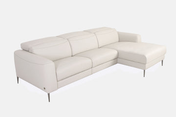 Pauline Beige Premium Leather Sofa