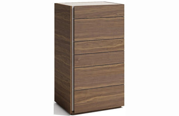 Ellis Walnut with Light Grey Chest
