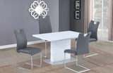 Rachel Carina 5 pc Dining Set Gray