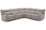 Cozy Microfiber 6Pc Motion Sectional Sofa Moonshine