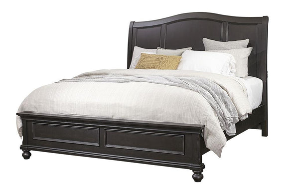 Oxford Sleigh Bed Whiskey Brown