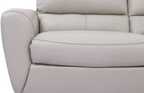 Simon Grey  6 PC Leather Sectional Sofa