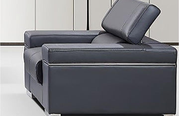 Vista Leather Chair in Grey