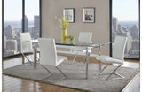 Ilaria Clear And Umberto 5 PC Dining Set