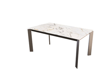 Torino Ceramic Dining table Marmo Bianco Oro