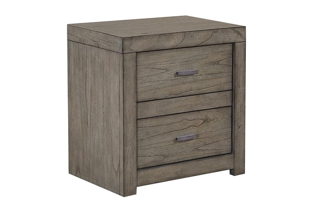 Modern Loft Two Drawer Nightstand Greystone -Buy ($536) in a modern ...