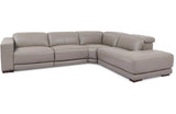 Austin Taupe  4 PC Leather Sectional Sofa