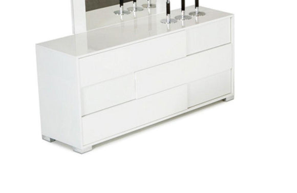 Monza Italian Modern White Dresser