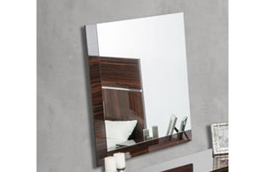 Picasso Italian Modern Lacquer Mirror Brown