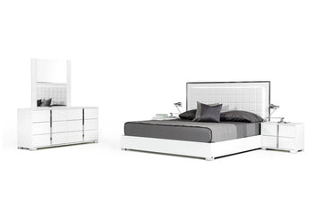 San Marino Modern Bedroom Set White