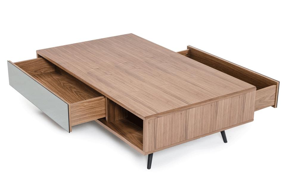 Kennedy Modern Walnut Coffee Table