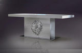 Emma White Lacquer Modern Dining Table
