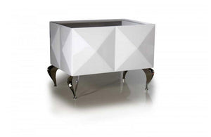 Eva White Lacquer Nightstand