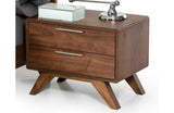 Soria Modern Walnut Nightstand