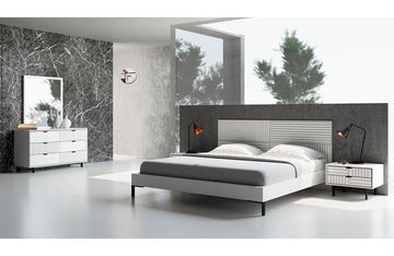 Valencia Contemporary White Bedroom Set