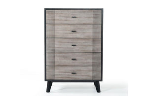 Panther Contemporary Gray & Black Chest