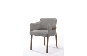 Jordan Modern Gray & Walnut Dining Chair