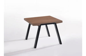 Rhett Modern Walnut & Black End Table