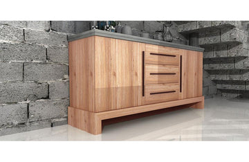 Civic Modern Concrete & Acacia Buffet