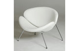 Anais Contemporary Leatherette Accent Chair White