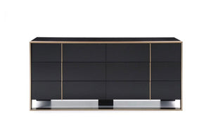 Cartier Modern Black & Brushed Bronze Dresser