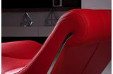Essen Modern Leather Leisure Lounge Chaise Red
