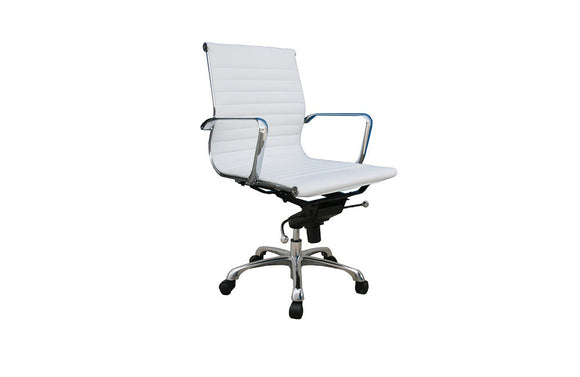 Comfy Low Back Office Chair White