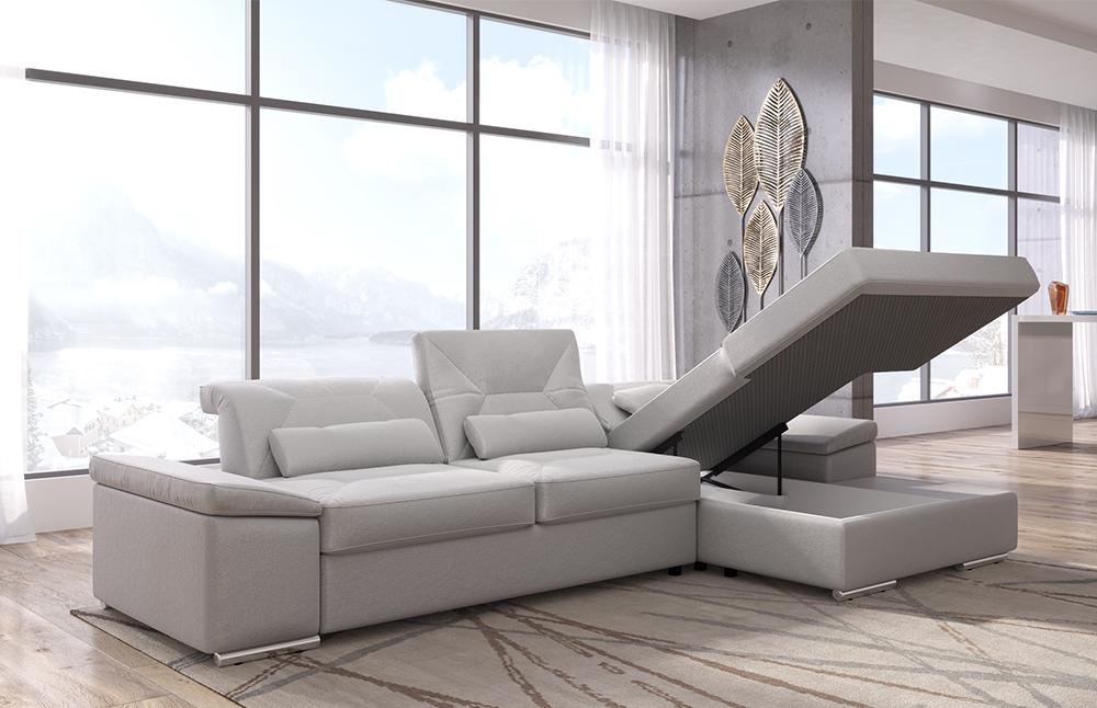 Alpine-X Functional Sectional in Silver Gray | Nordholtz – Casa
