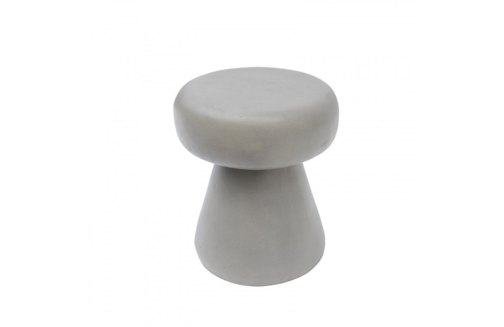 Modrest Boyd Modern Grey Concrete Round Stool
