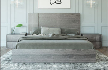 Nova Domus Asus Italian Modern Elm Grey Bed