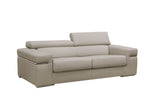 Divani Casa Atlantis 3 Piece Modern Light Grey Bonded Leather Sofa Set